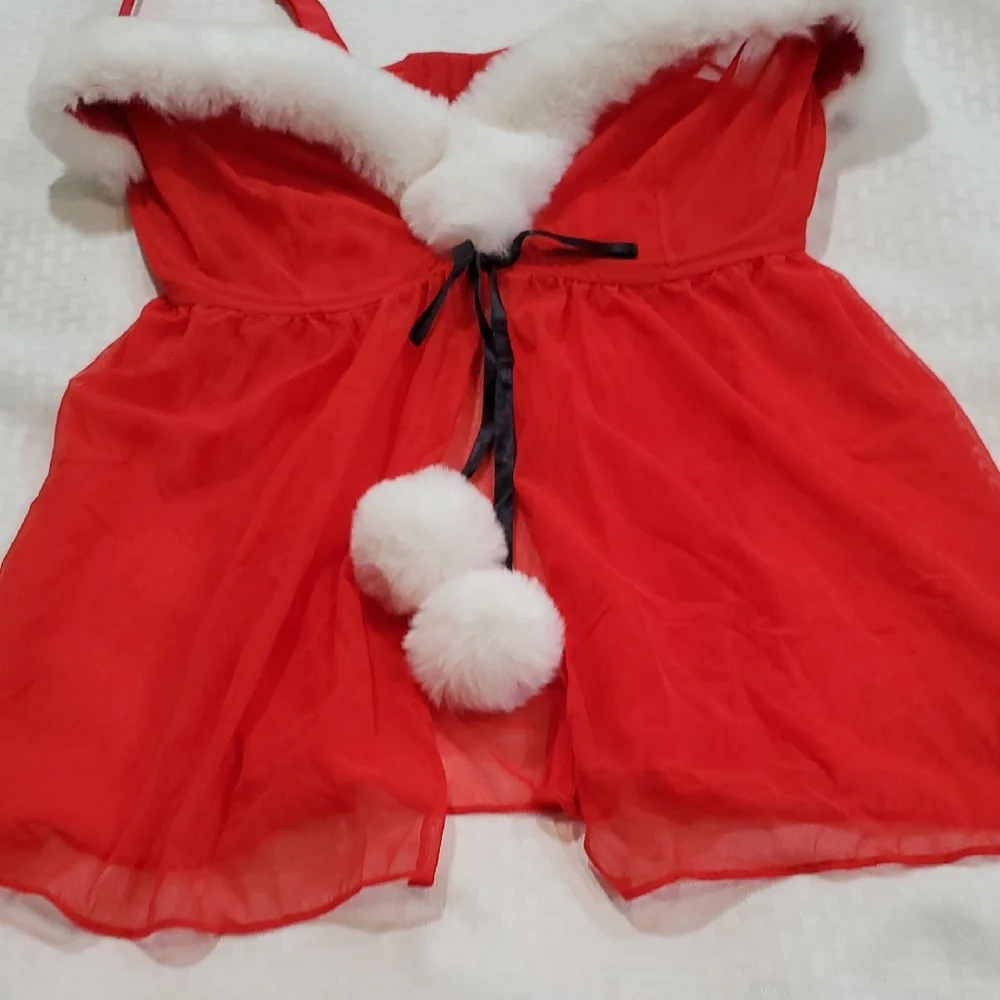 Adore Me Claussine Babydoll  Scarlet and Snow Chemise